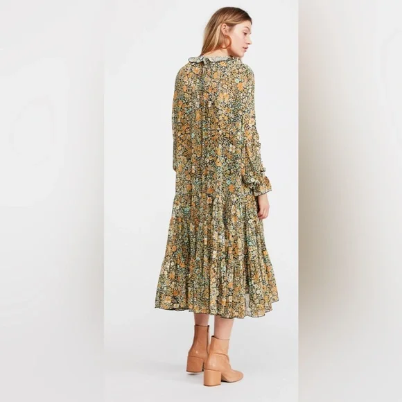 Free People Feeling Groovy Midi Dress in multi - Picture 5 of 7